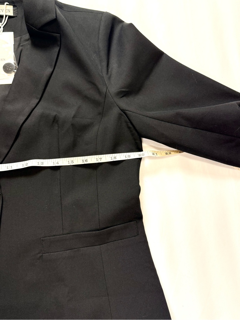 Women's Ruched 3/4 Sleeve Lightweight Slim Fit Blazer NWT - Picture 9 of 9